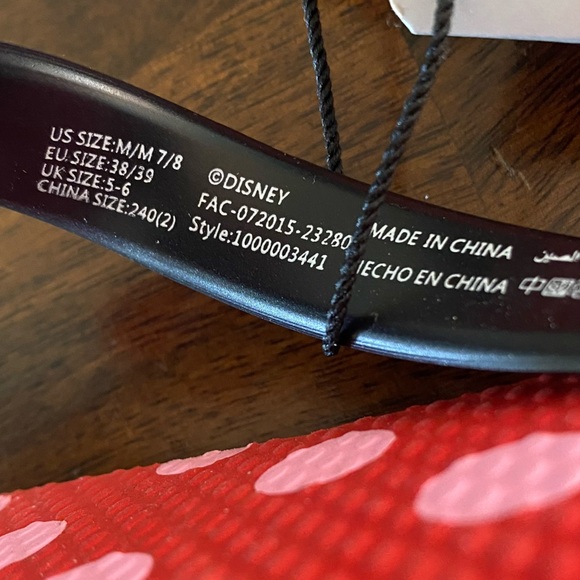 Disney Store Minnie Mouse Polka Dot Sandals - Picture 7 of 7